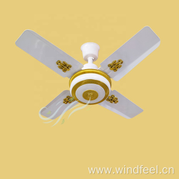 Small Unique White Ceiling Fans without Lights